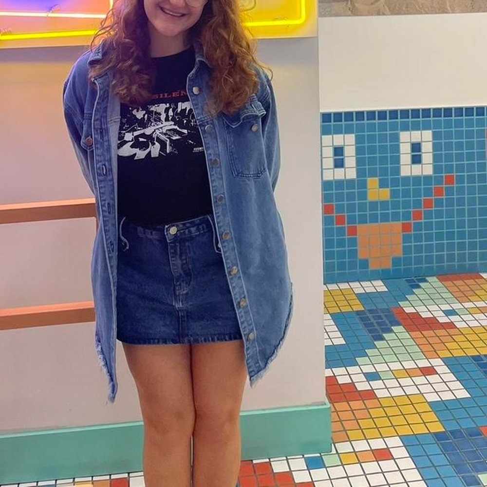 Denim Mini Skirt
